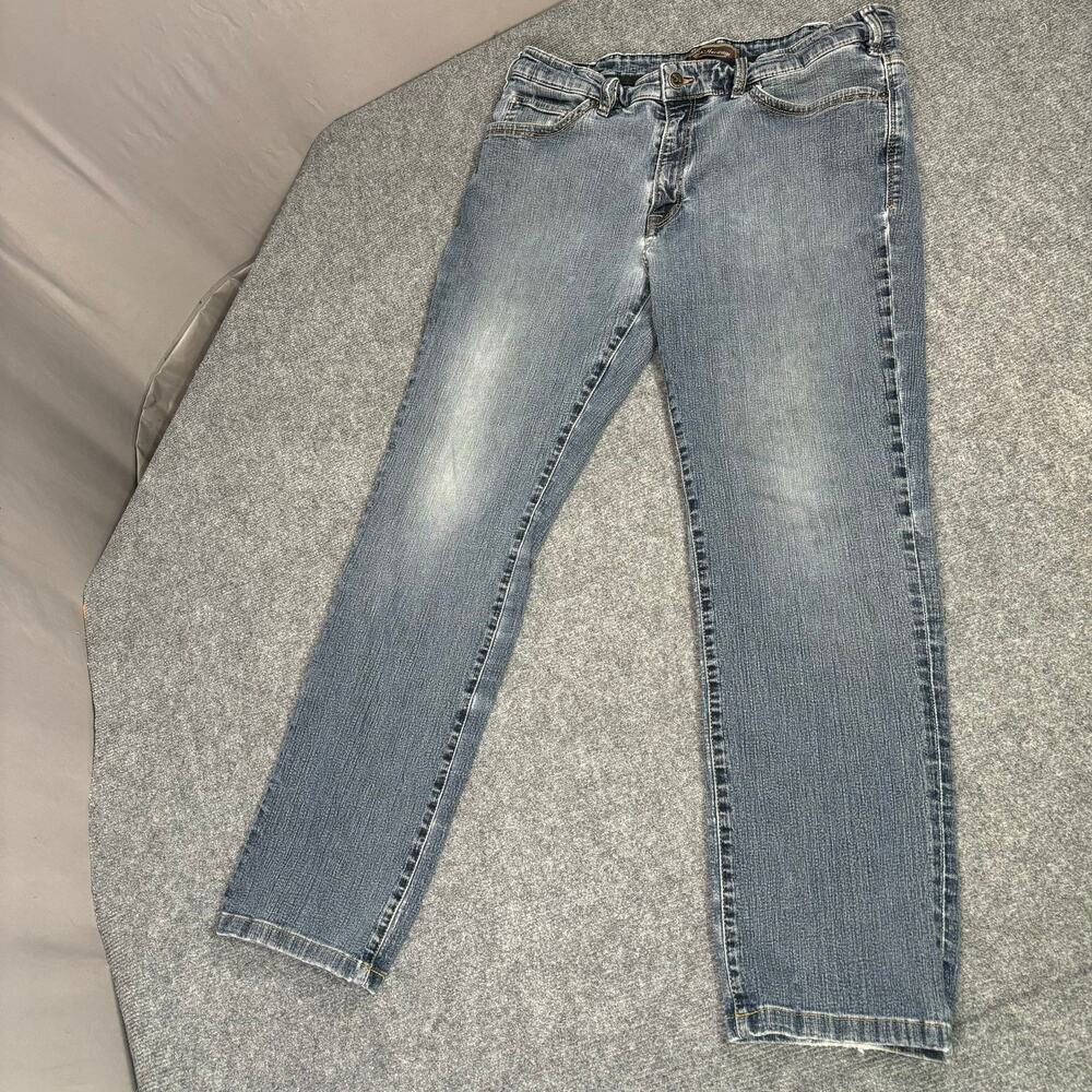 34 Heritage Jeans Men’s 38 Charisma Straight Leg Light Wash Cotton Blend Blue